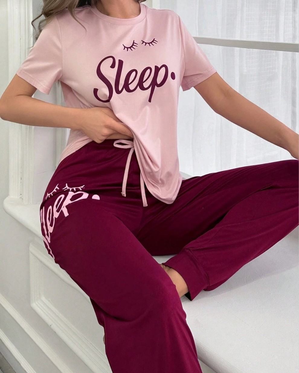 Sleepy Eyes Printed Night Suit