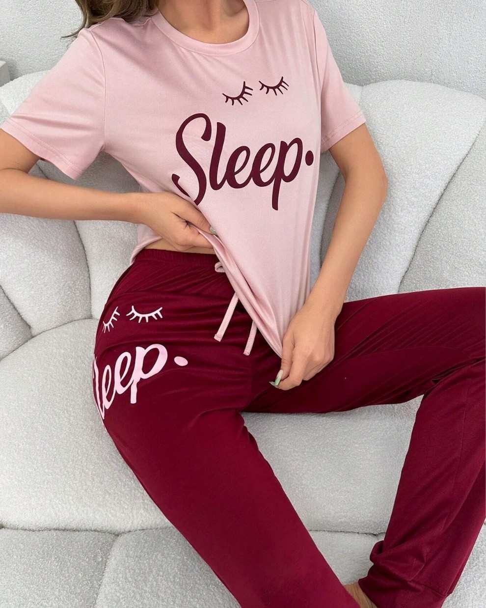 Sleepy Eyes Printed Night Suit