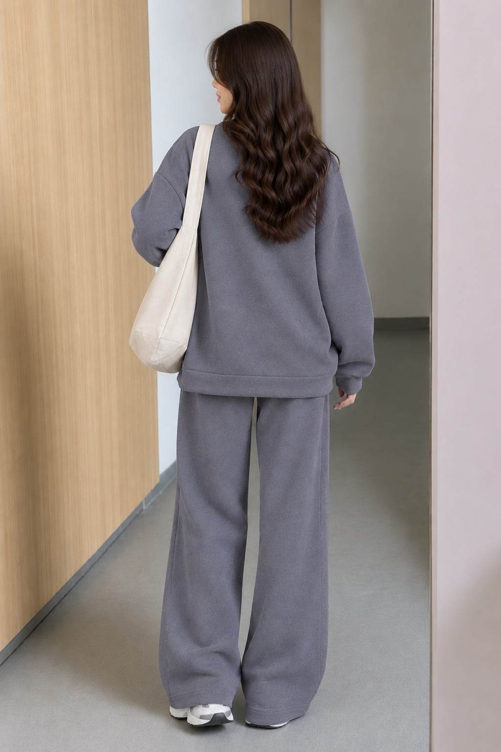 Winter Grey Carryall Co-Ord Set + Bag