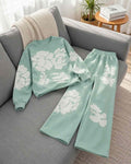 Women's Mint Green Floral Co-Ord Set