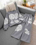 Women's Greay Floral Co-Ord Set