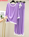 Lavender purple Pure Comfort Plazo Pj Set