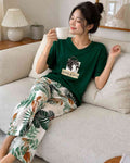 Garden Rest Printed Night Suit