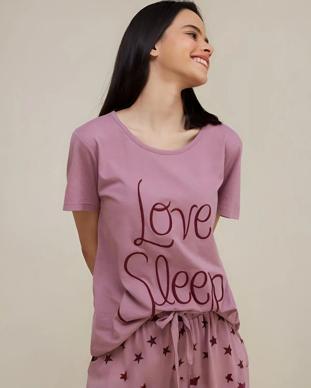 Love Sleep Printed Night Suit