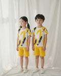 Yellow Multi Printed Kids Wear (Each)