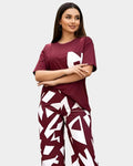Dries Van Noten, White & Maroon Pjs Wear