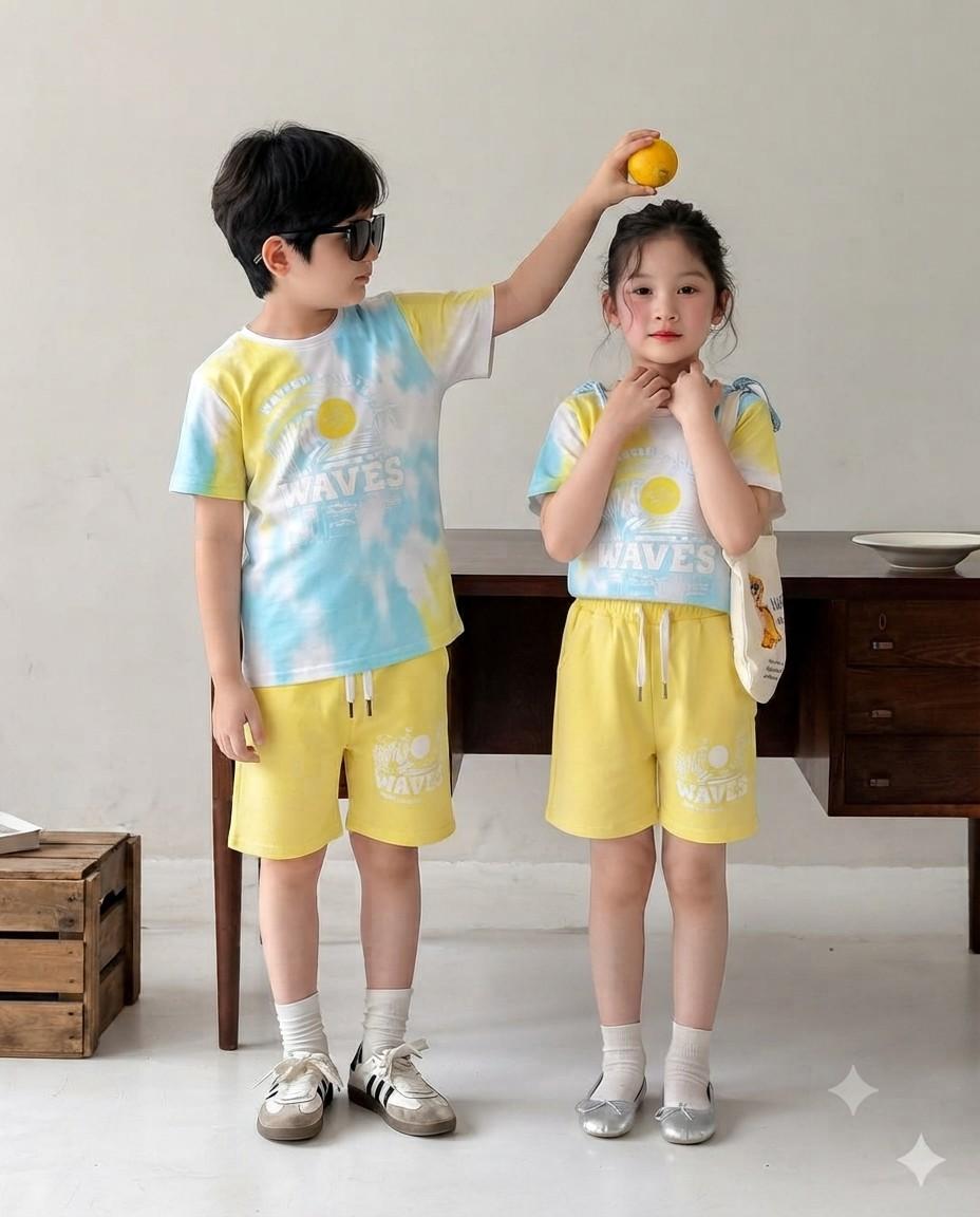 Kids Summer Print Shorts Kids Wear (Each)