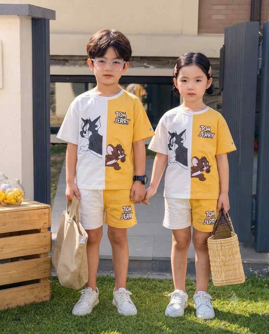 Yellow Tom & Jerry Printed (Each)