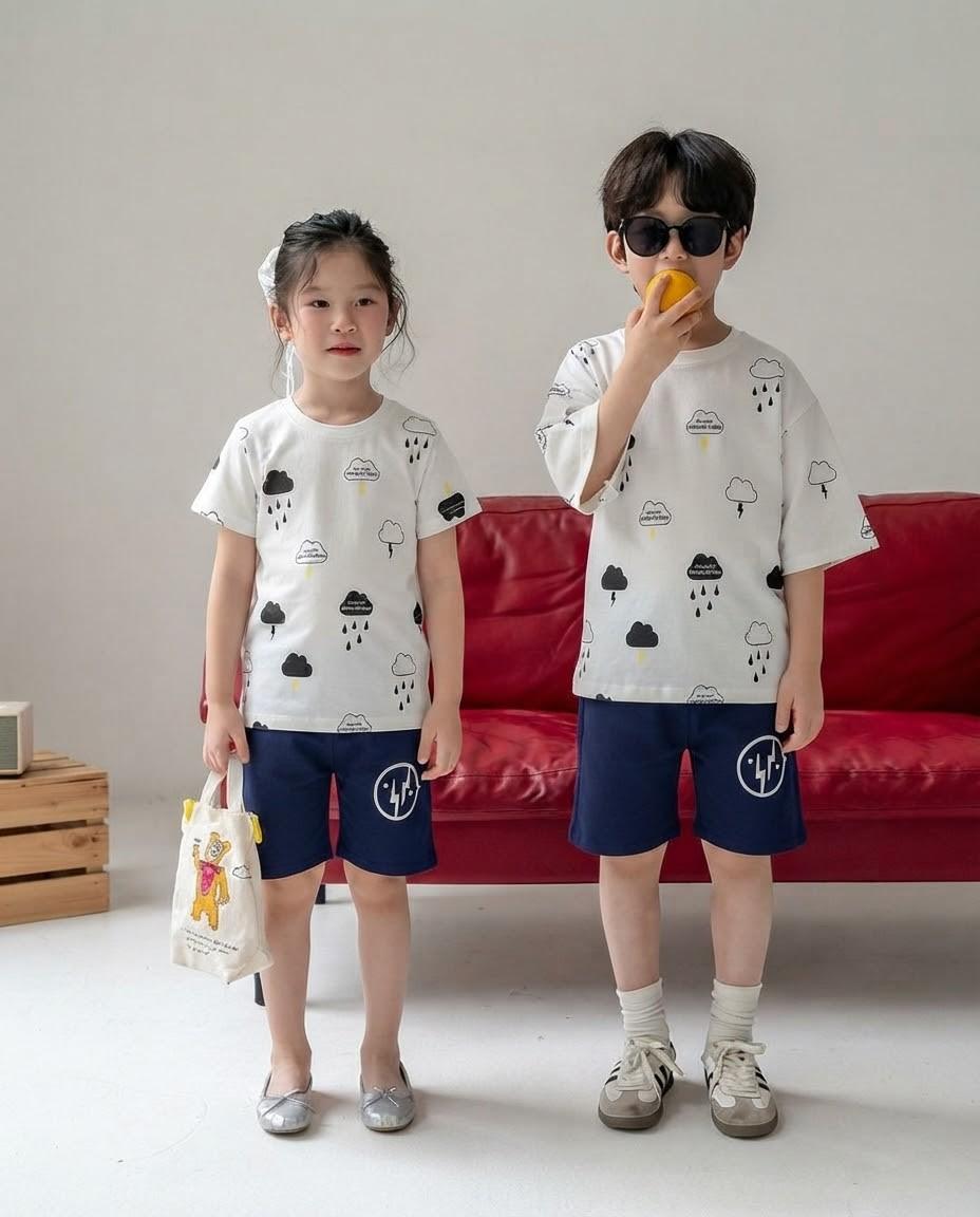 Sky Rain Printed Kids Wear (Each)
